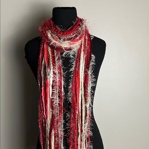 Stylish Red and White Women's Scarf
